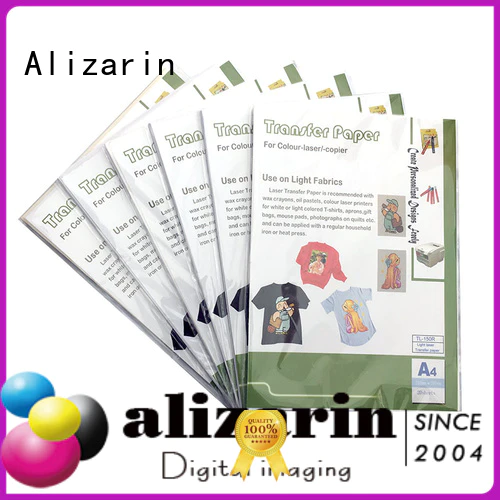 Alizarin best color laser transfer paper supply for handbags