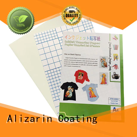 Alizarin latest iron on inkjet transfer paper supply for t-shirts