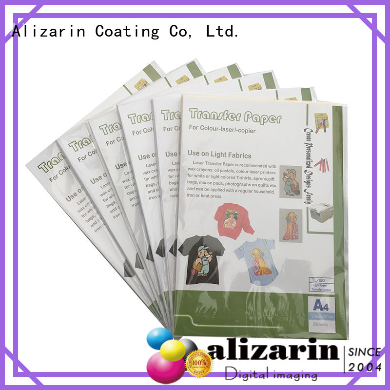 Alizarin color laser transfer paper supply for art papers