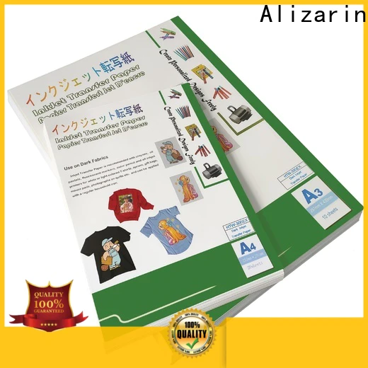 Alizarin iron on transfer paper for business for light fabric
