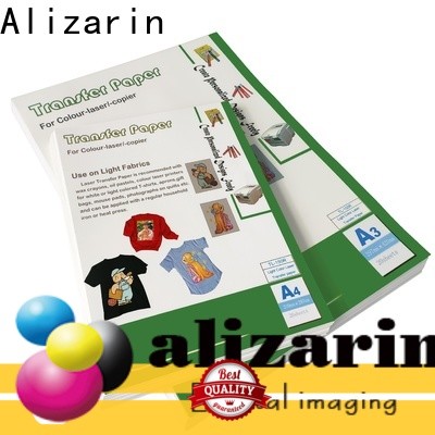 Alizarin top color laser transfer paper manufacturers for leather articles