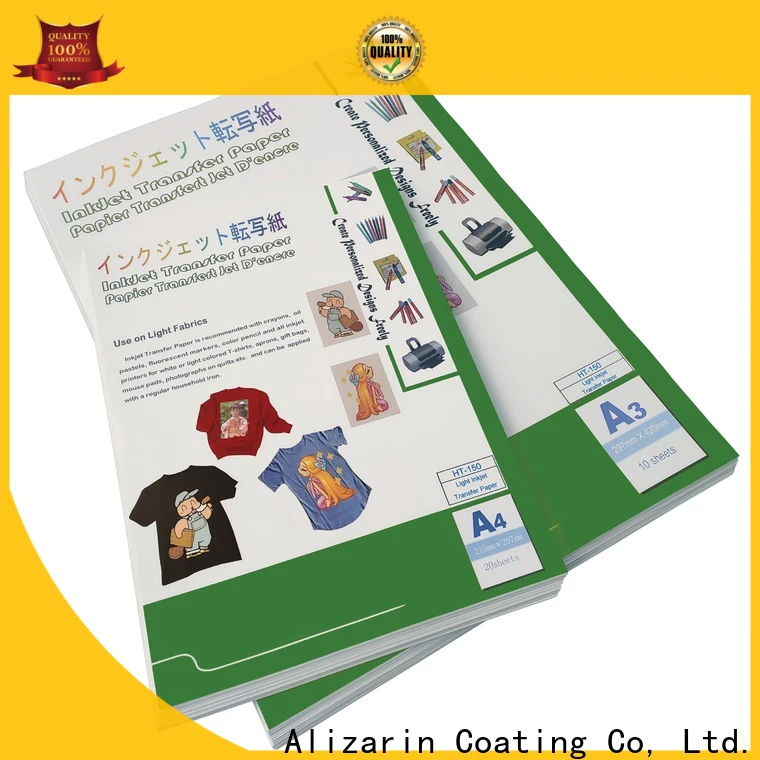 Alizarin inkjet heat transfer paper company for clothes