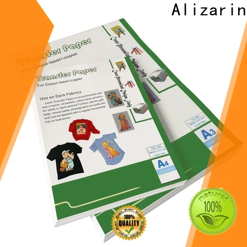 Alizarin custom laser transfer paper suppliers for garments