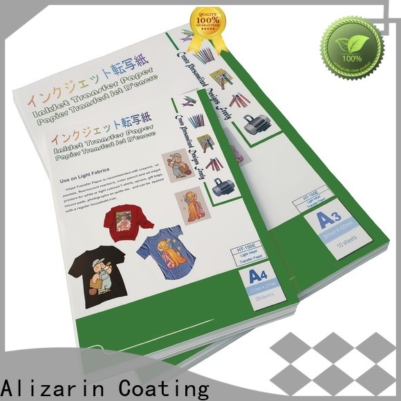 Alizarin custom inkjet transfer paper for t shirts supply for garments