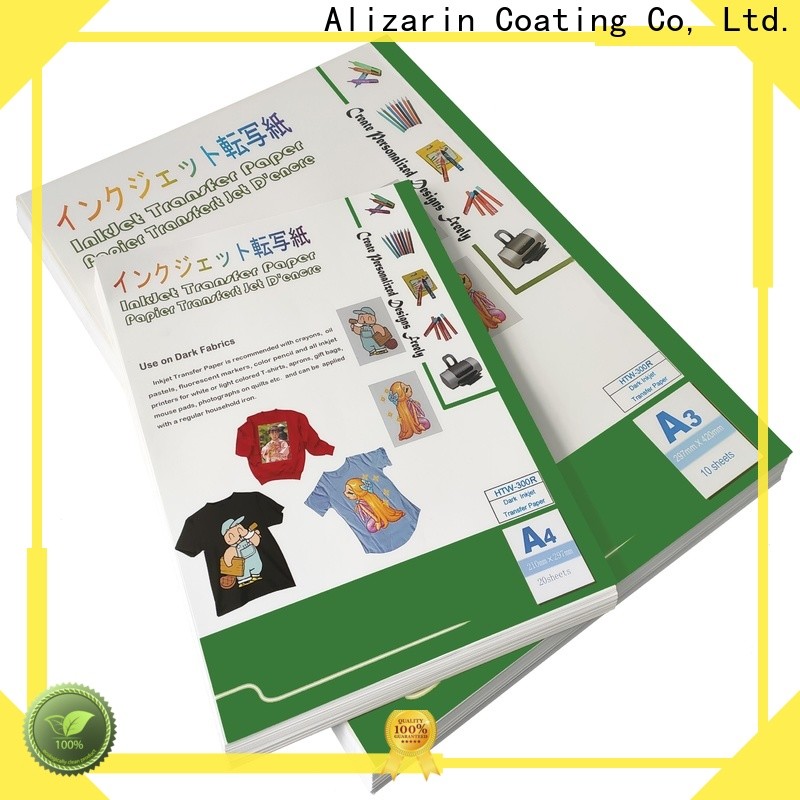 Alizarin inkjet transfer paper for business for dar t-shirt