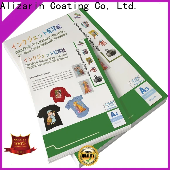 Alizarin high-quality inkjet transfer paper company for dar t-shirt