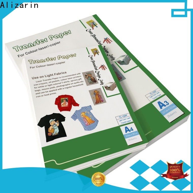 Alizarin best color laser transfer paper supply for leather articles