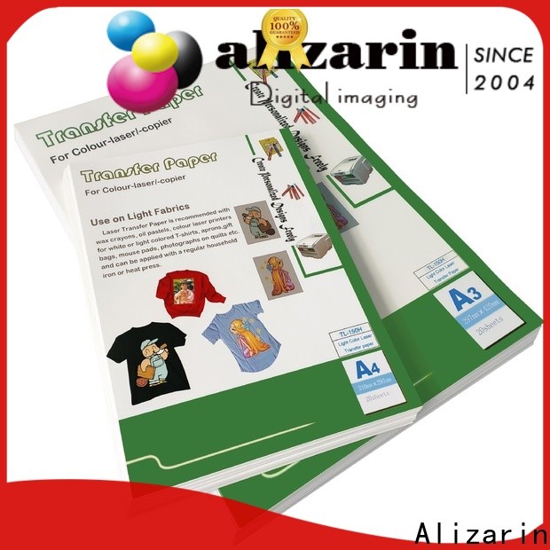 Alizarin color laser transfer paper supply for magnetic material