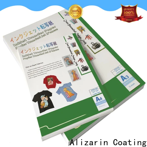 Alizarin high-quality inkjet heat transfer paper supply for garments