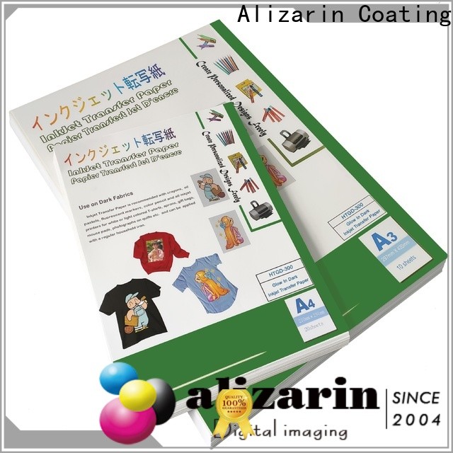 Alizarin inkjet transfer paper for t shirts supply for textiles