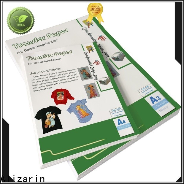 Alizarin high-quality laser heat transfer paper company for garments