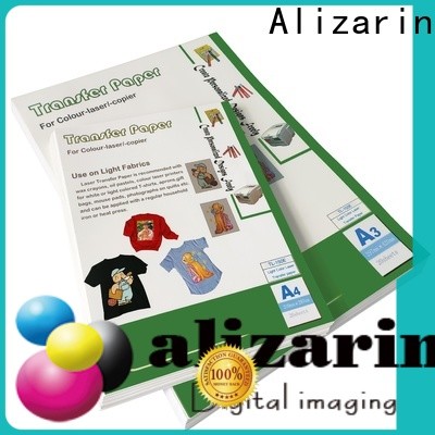 Alizarin laser heat transfer paper supply for art papers