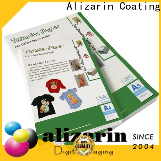 Alizarin color laser transfer paper manufacturers for handbags