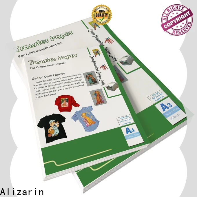 Alizarin wholesale color laser transfer paper factory for leather articles