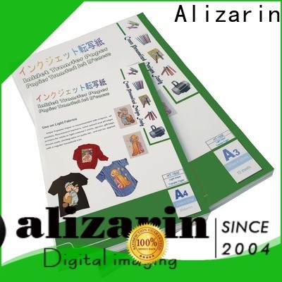 Alizarin custom inkjet transfer paper manufacturers for garments