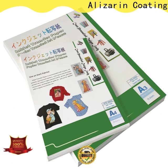 Alizarin top inkjet heat transfer paper supply for arts and crafts