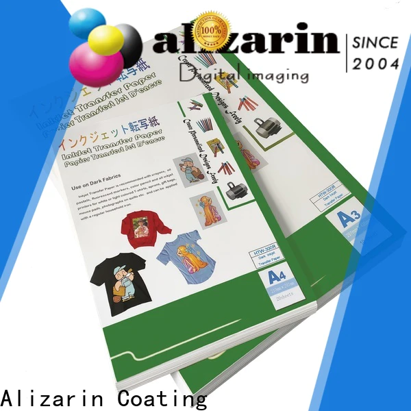 Alizarin inkjet transfer paper for business for dark fabric