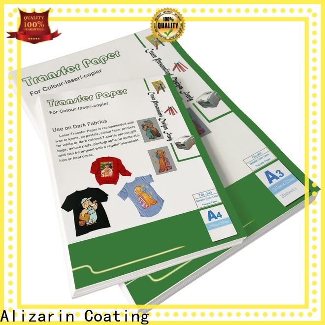 Alizarin new laser heat transfer paper supply for garments