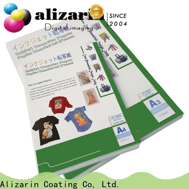 Alizarin latest iron on transfer paper factory for light fabric