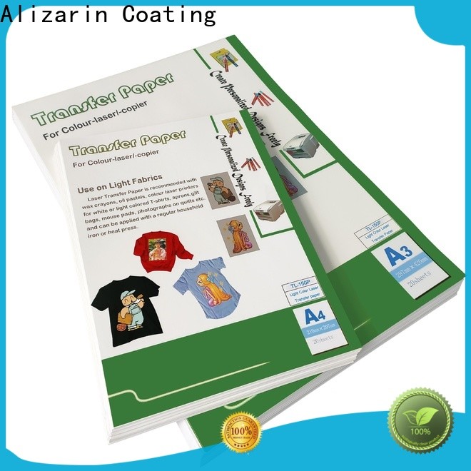 Alizarin wholesale laser transfer paper supply for garments