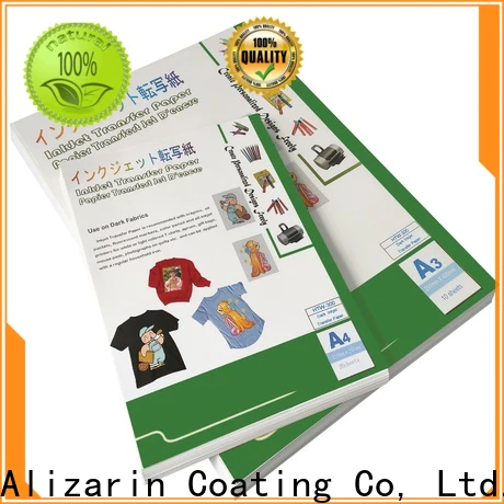 Alizarin top inkjet transfer paper for t shirts factory for textiles