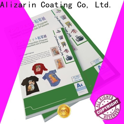 Alizarin latest iron on inkjet transfer paper suppliers for clothing