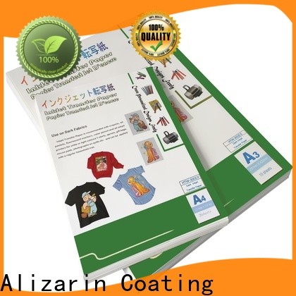 Alizarin inkjet iron on transfer paper for business for clothing