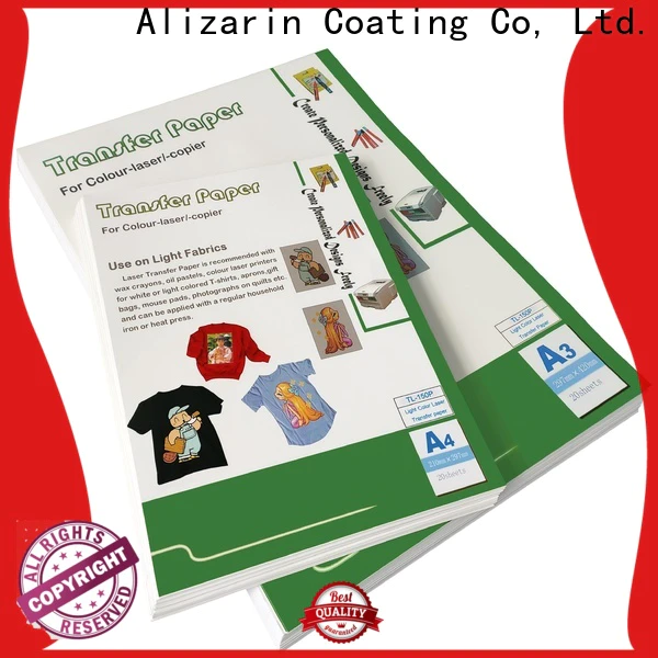 Alizarin new color laser transfer paper suppliers for handbags