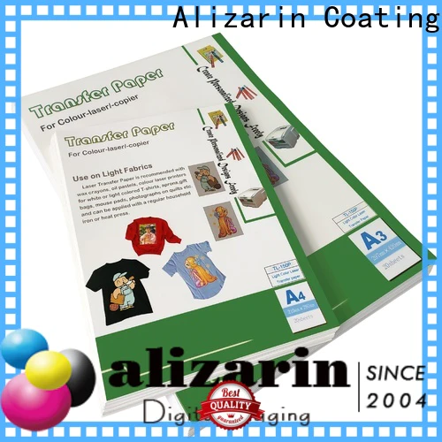 Alizarin laser heat transfer paper suppliers for art papers