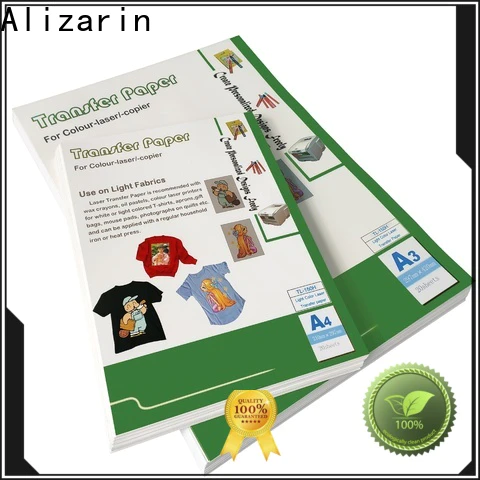 Alizarin color laser transfer paper supply for leather articles
