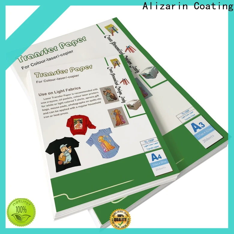 Alizarin wholesale laser printer transfer paper suppliers for garments