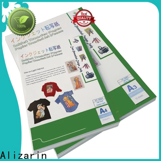 Alizarin inkjet iron on transfer paper manufacturers for cotton bags