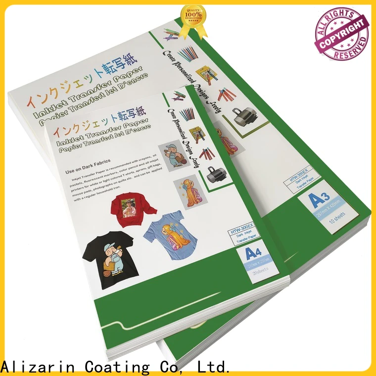 Alizarin custom inkjet iron on transfer paper for business for clothing