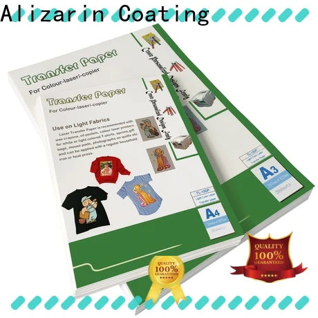 Alizarin laser heat transfer paper manufacturers for garments