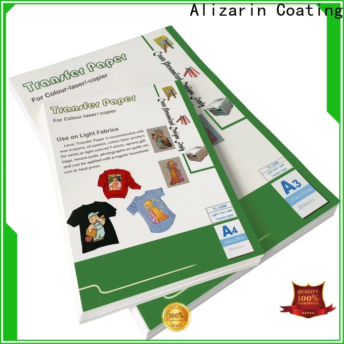 Alizarin laser heat transfer paper suppliers for leather articles