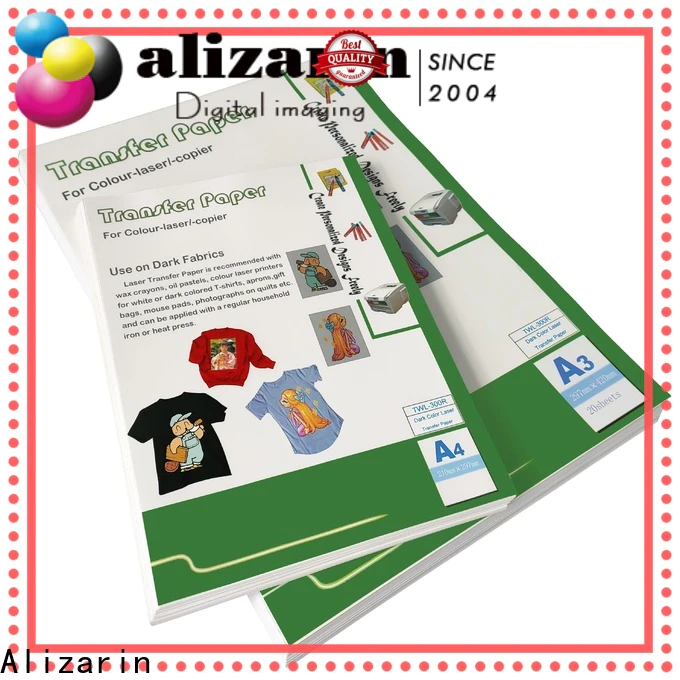 Alizarin top laser heat transfer paper for business for art papers