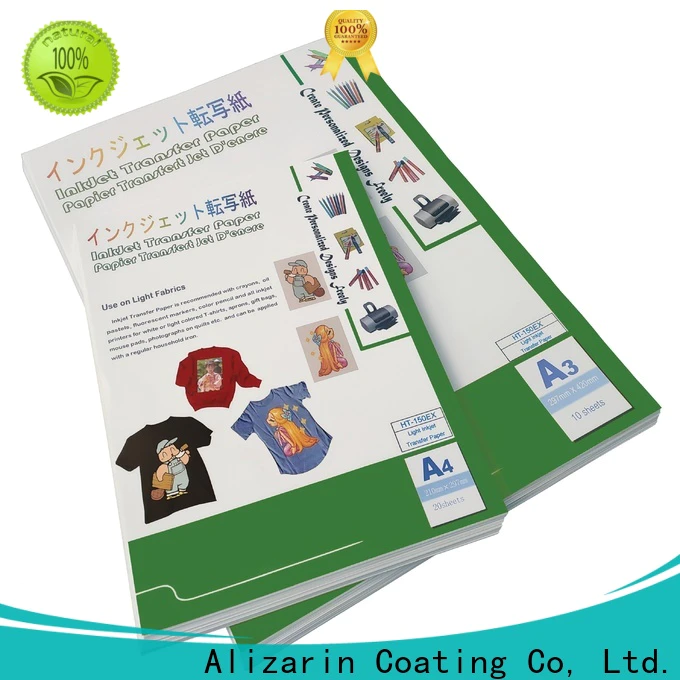 Alizarin t shirt iron on paper for business for t-shirts