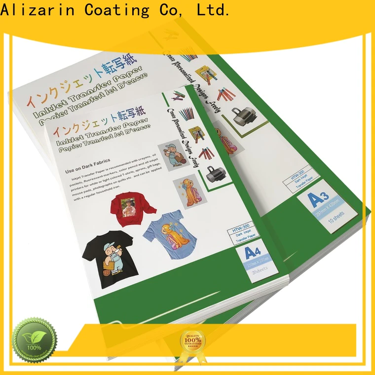 Alizarin inkjet transfer paper for t shirts suppliers for canvas