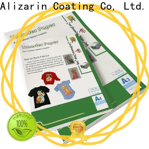 Alizarin laser transfer paper company for garments