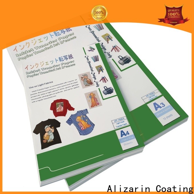 Alizarin high-quality iron on inkjet transfer paper manufacturers for clothing