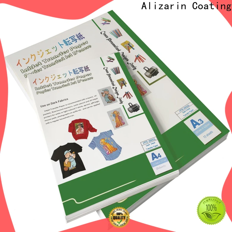 Alizarin inkjet heat transfer paper supply for garments