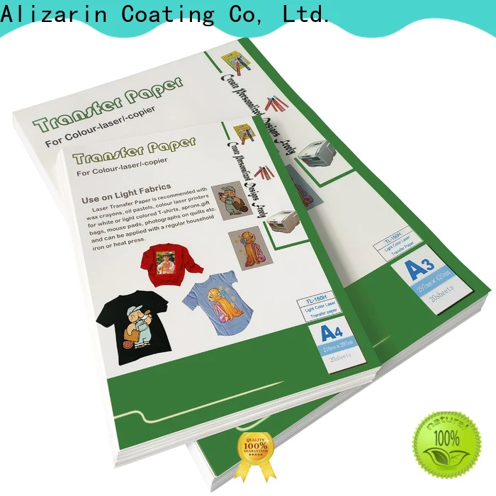 Alizarin high-quality laser transfer paper for business for leather articles