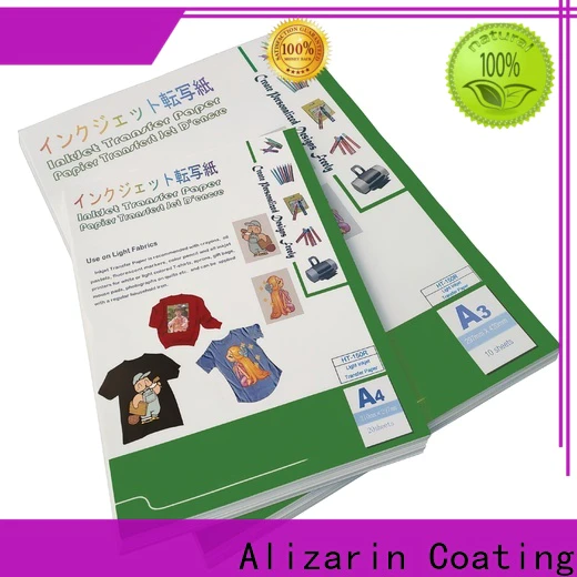 Alizarin inkjet heat transfer paper for business for textiles
