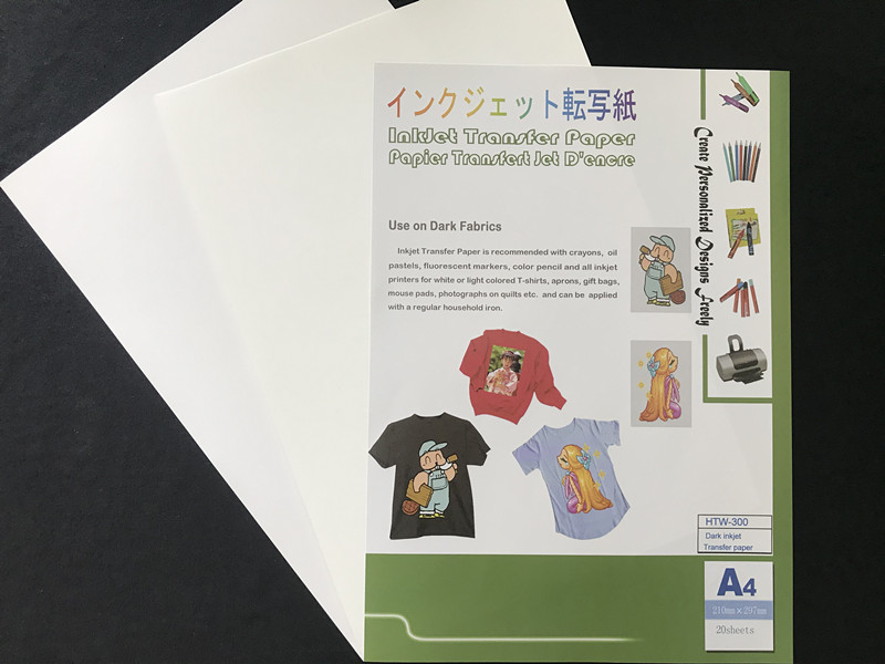 100PCS Heat Transfer Paper For T Shirts Iron On Heat Press Fabrics