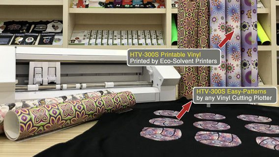 Easy-Patterns-HTV-300S   Eco-Solvent Printable Flex vinyl