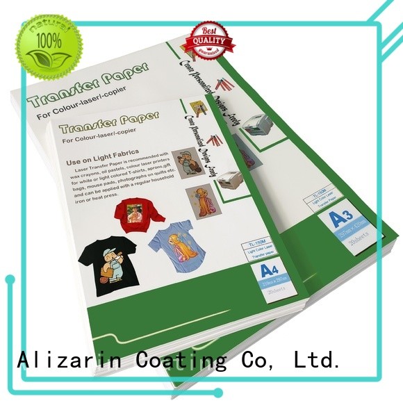 Alizarin high-quality laser heat transfer paper suppliers for garments