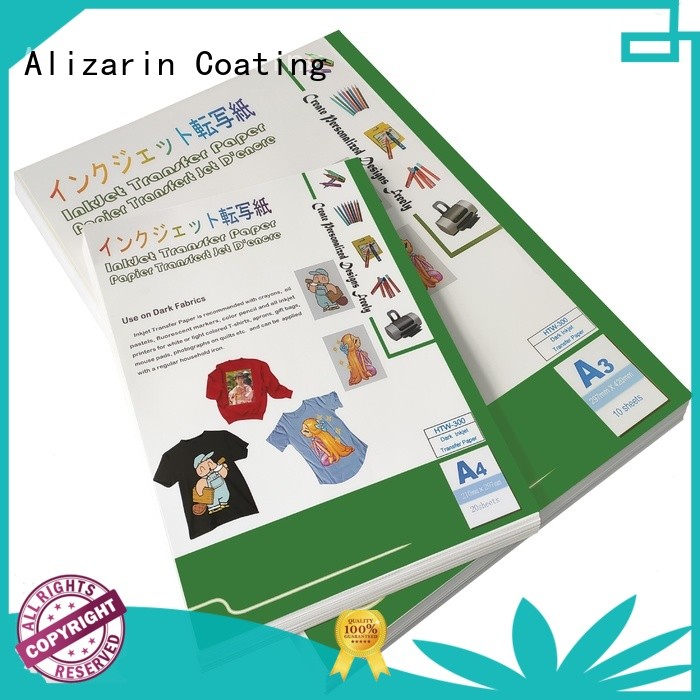 Alizarin latest inkjet heat transfer paper for business for garments