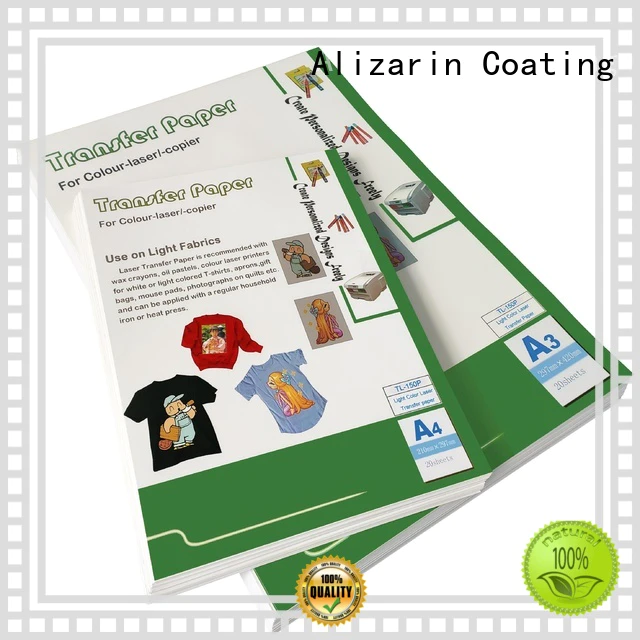 Alizarin latest color laser transfer paper suppliers for handbags