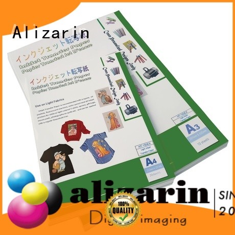 Alizarin iron on inkjet transfer paper company for t-shirts
